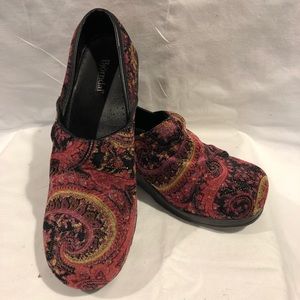 Bjorndahl Ally Clogs Boho Purple Pink Print 9.5M